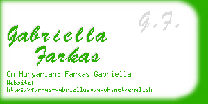 gabriella farkas business card